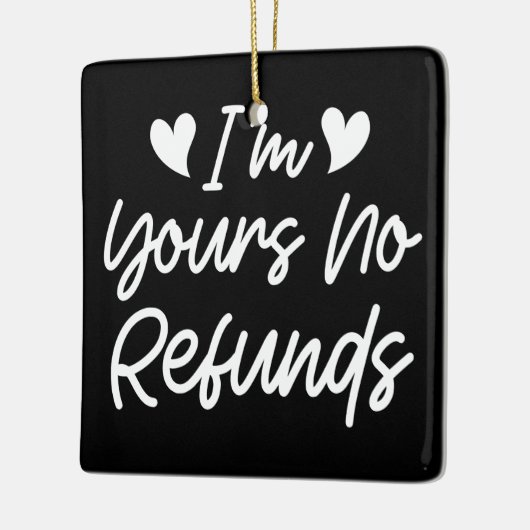 Ik ben van jou Geen Restituties Valentijnsdag Scha Keramisch Ornament (Links)