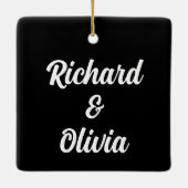 Ik ben van jou Geen Restituties Valentijnsdag Scha Keramisch Ornament (Achterkant)