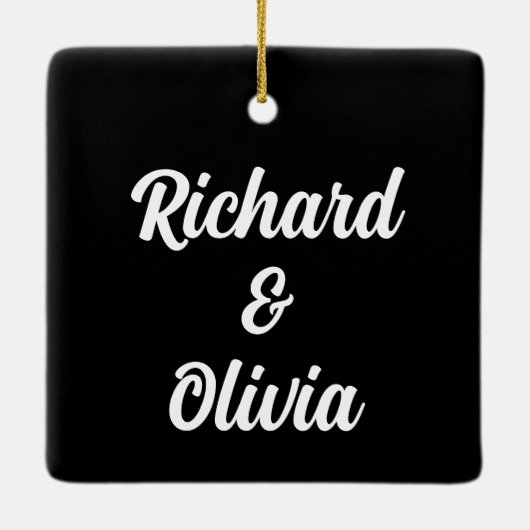 Ik ben van jou Geen Restituties Valentijnsdag Scha Keramisch Ornament (Achterkant)