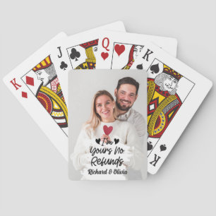Ik ben van jou Geen Restituties Valentijnsdag Scha Pokerkaarten