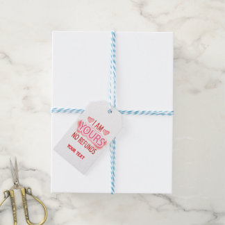 Ik ben van jou, geen terugbetaling Aangepast Cadeaulabel