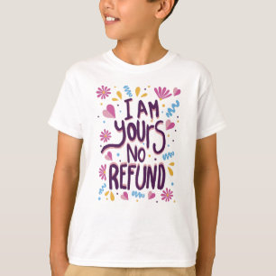 Ik ben van jou geen terugbetaling t-shirt