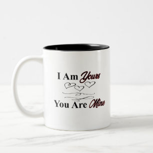 Ik ben van jou. tweekleurige koffiemok