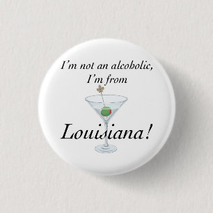 IK BEN VAN LOUISIANA B RONDE BUTTON 3,2 CM