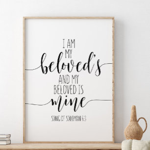 Ik ben van mij, Song van Solomon 6:3 Poster