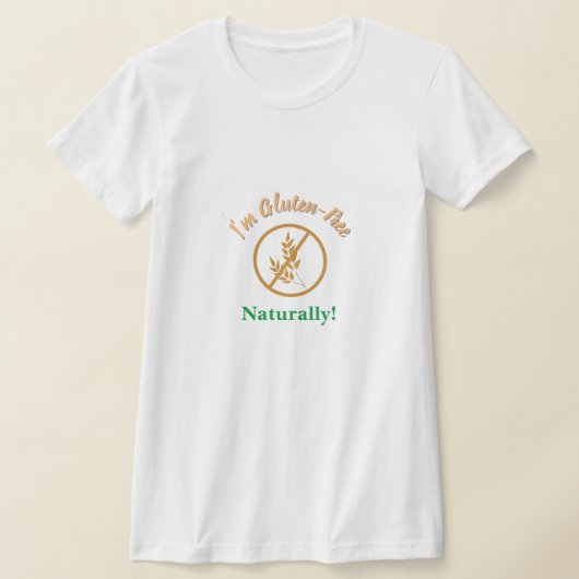 Ik ben van nature glutenvrij t-shirt (Laagn)