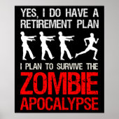 Ik ben van plan de Zombie Apocalyps te overleven Poster (Voorkant)