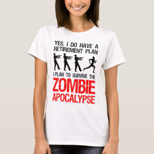 Ik ben van plan de Zombie Apocalyps te overleven T-shirt