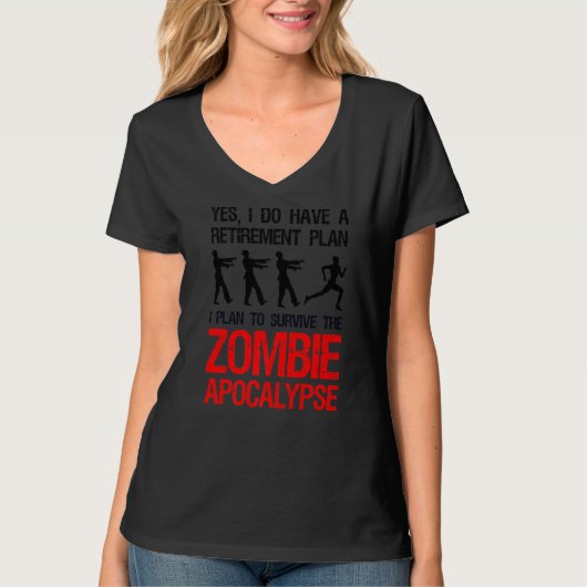 Ik ben van plan de zombie Apocalypse Runner 1 te o T-shirt (Voorkant)
