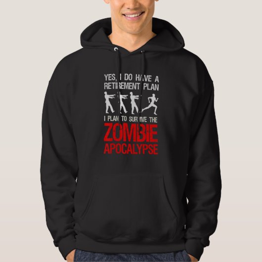 Ik ben van plan om de zombie Apocalypse Runner te Hoodie (Voorkant)