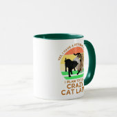 Ik ben van plan om een gekke kat-dame te worden... mok (Voorkant rechts)