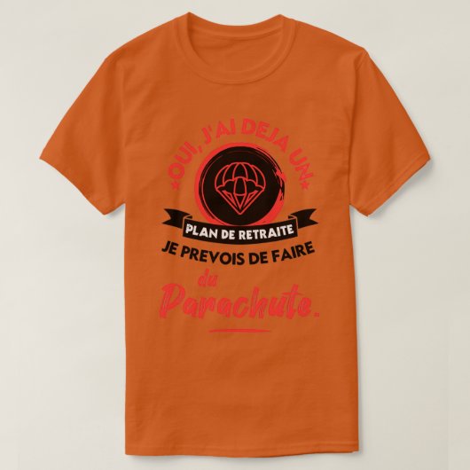 Ik ben van plan om parachutie 1 te gaan t-shirt (Design voorkant)