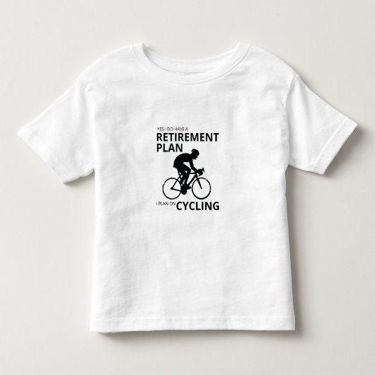 Ik ben van plan om te fietsen als ik met pensioen  kinder shirts (Voorkant)