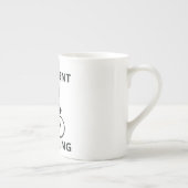 Ik ben van plan om te fietsen als ik met pensioen  porselein kop (Rechts)