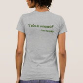 "Ik ben van plan om verkeerd te citeren!" T-shirt (Achterkant)