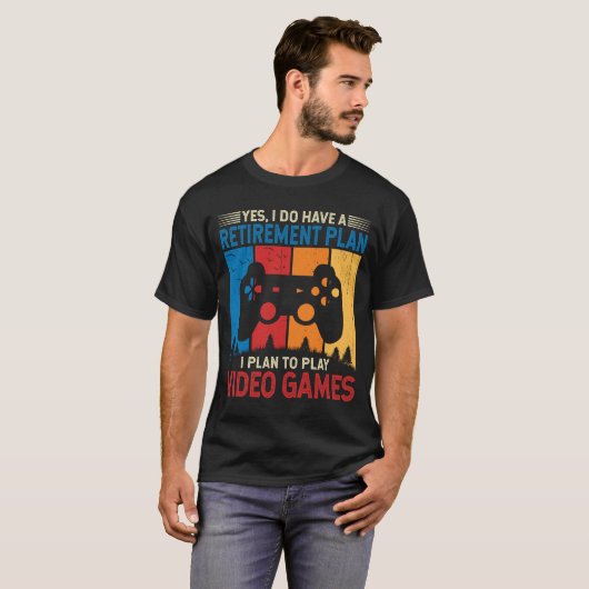 Ik ben van plan om videogames Funny Gamer te spele T-shirt (Voorkant volledig)