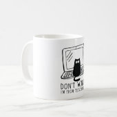 Ik ben van technische support koffiemok (Voorkant links)