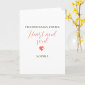 Ik ben van u, van harte en ziel – Persoonlijk Kaart (Gele Bloem)