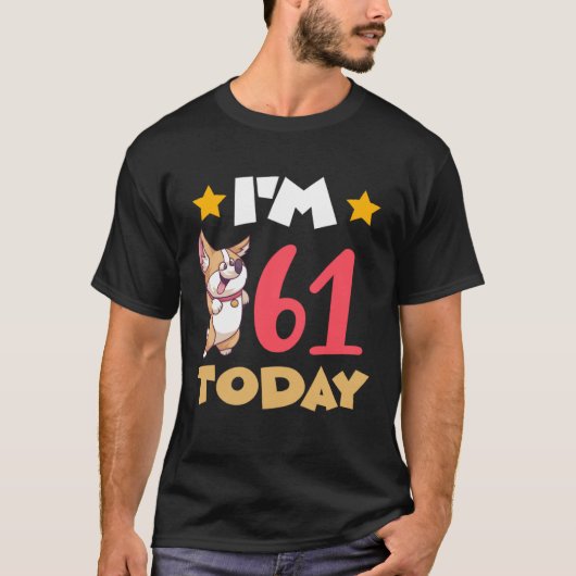 Ik ben vandaag 61 t-shirt (Voorkant)