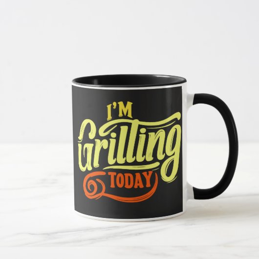 Ik ben vandaag aan het grillen met een reismok mok (Rechts)