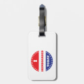 Ik ben vandaag aan het skimboard bagagelabel (Achterkant verticaal)