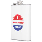 Ik ben vandaag aan het skimboard heupfles (Links)