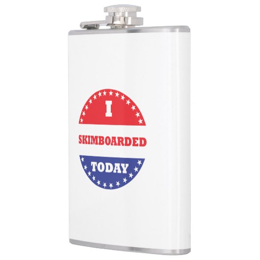 Ik ben vandaag aan het skimboard heupfles (Links)