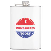 Ik ben vandaag aan het skimboard heupfles (Voorkant)