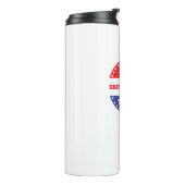 Ik ben vandaag aan het skimboard thermosbeker (Gedraaid links)