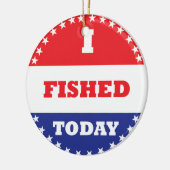 Ik ben vandaag dood keramisch ornament (Links)