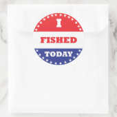 Ik ben vandaag dood ronde sticker (Tas)