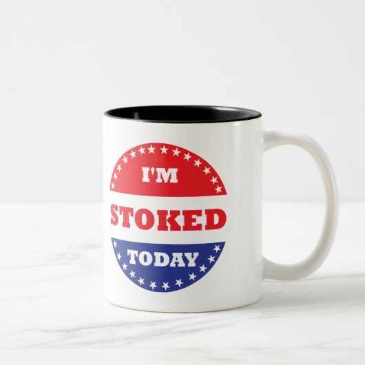 Ik ben vandaag gestopt tweekleurige koffiemok (Rechts)