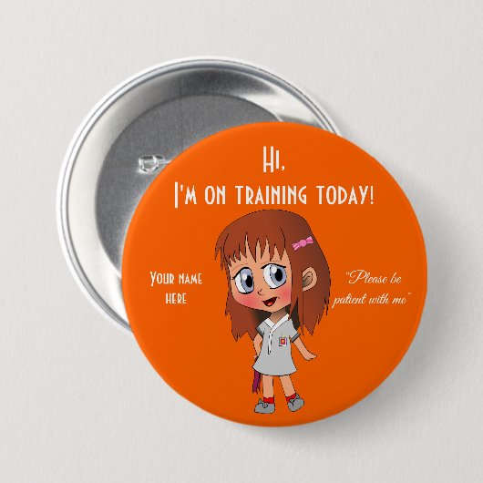 Ik ben vandaag groot, 3-inch Button voor training (Voorkant /achterkant)