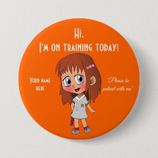 Ik ben vandaag groot, 3-inch Button voor training (Voorkant)