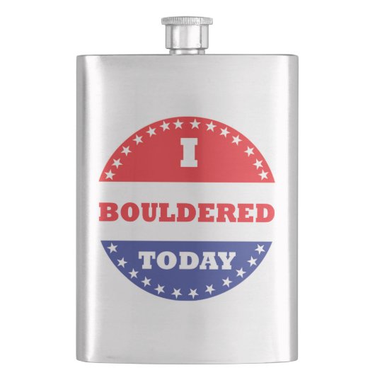 Ik ben vandaag in de steek gelaten heupfles (Voorkant)