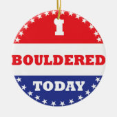 Ik ben vandaag in de steek gelaten keramisch ornament (Voorkant)