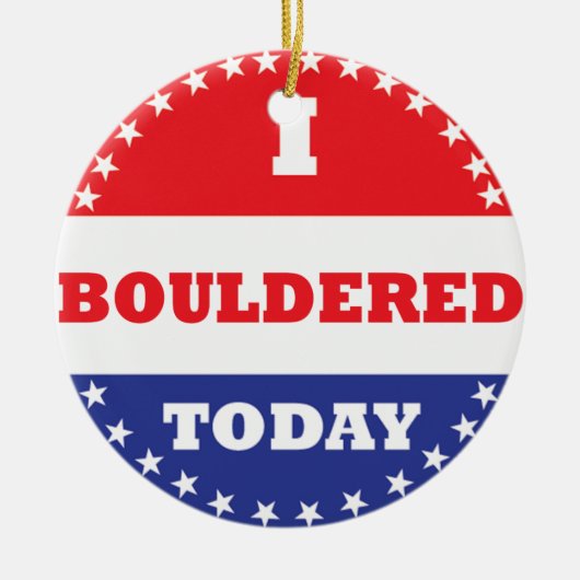 Ik ben vandaag in de steek gelaten keramisch ornament (Voorkant)