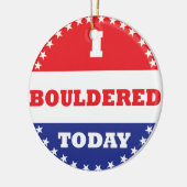 Ik ben vandaag in de steek gelaten keramisch ornament (Links)