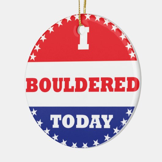 Ik ben vandaag in de steek gelaten keramisch ornament (Links)