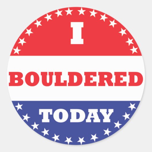 Ik ben vandaag in de steek gelaten ronde sticker (Voorkant)