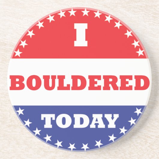 Ik ben vandaag in de steek gelaten zandsteen onderzetter (Voorkant)