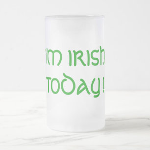 IK BEN VANDAAG IRISH. MATGLAS BIERPUL