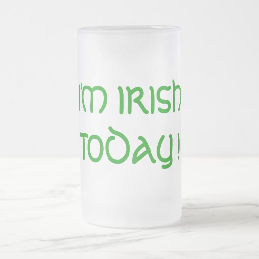 IK BEN VANDAAG IRISH. MATGLAS BIERPUL (Center)