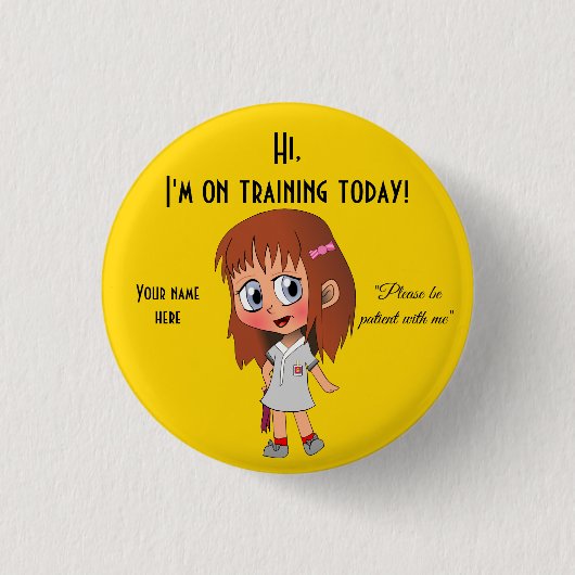 Ik ben vandaag klein, 1¼ inch rondom Button (Voorkant)