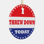 Ik ben vandaag naar beneden gegaan keramisch ornament (Rechts)