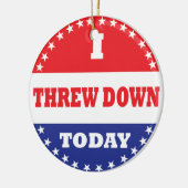 Ik ben vandaag naar beneden gegaan keramisch ornament (Links)