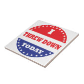 Ik ben vandaag naar beneden gegaan tegeltje (Zijkant)