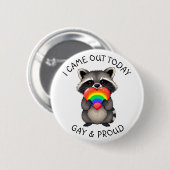 Ik ben vandaag naar buiten gekomen | Gay & Proud R Ronde Button 5,7 Cm (Voorkant /achterkant)