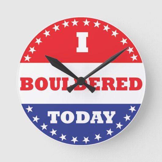 Ik ben vandaag overleden ronde klok (Voorkant)