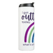 Ik ben vandaag uit bed gekomen thermosbeker (Gedraaid links)